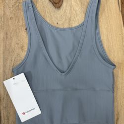 Lululemon Power Pivot Ribbed Tank New With Tags Size 4