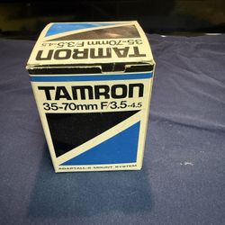 Tamron 35-70mm F/3.5-4.5 Zoom Lens For Canon From Japan With Case And Box
