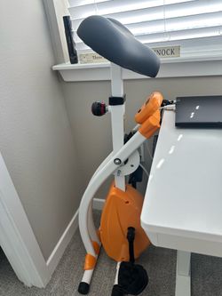 Desk exercise bike