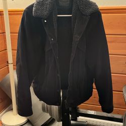 Small Black Levi Corduroy Sherpa