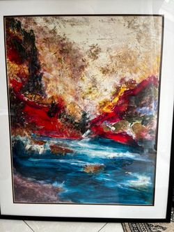 Abstract Custom Framed Art Print by Andrada Anghel. Fully Framed.