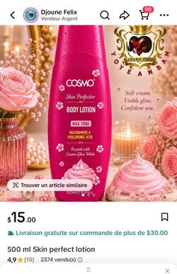 Skin perfector body lotion glow White 500 ml