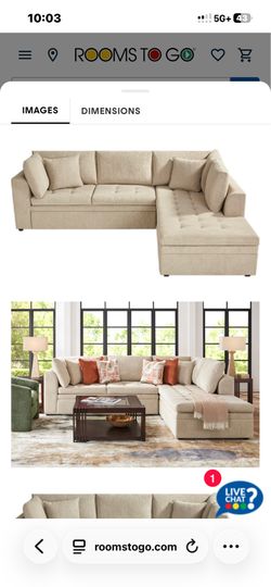 2 Piece Sectional Couch