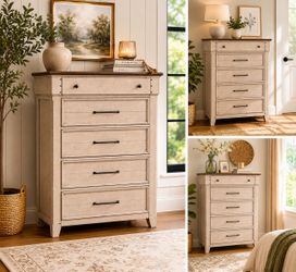 Roundhill Furniture Walcott 5-Drawer Bedroom Chest ...