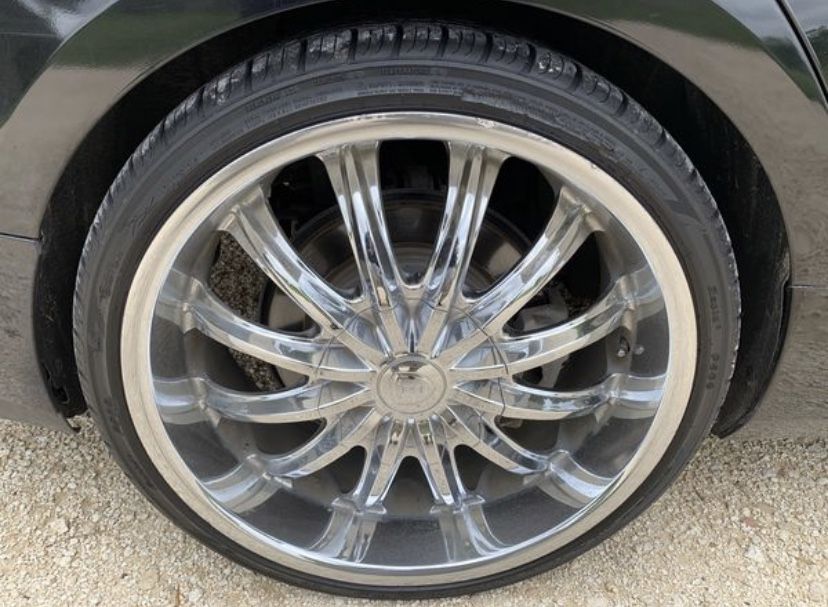 20” Chrome Rims Universal 5 Lug willing to Trade for Stock Cadillac ATS Stock Rims