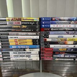 PS2/PS3/PS4 VIDEOGAME BUNDLE!