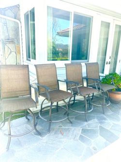 FREE - Outdoor Swivel Barstools - Four