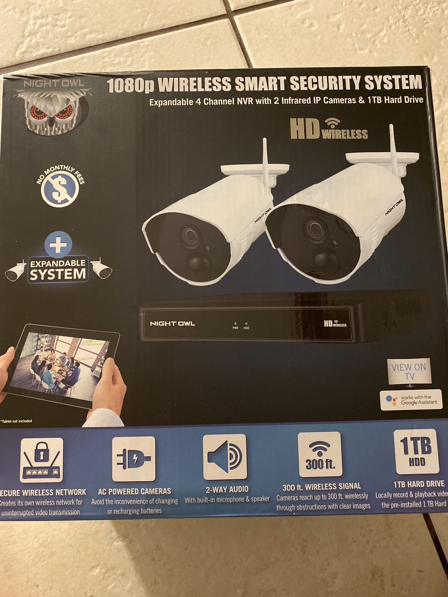 Night owl 1080p wireless smart security systems