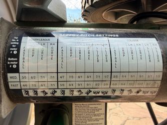 Baseball Pitching Machine with Speed Settings