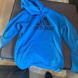 Adidas blue hoody size medium 