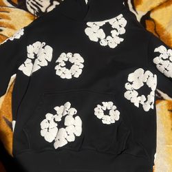 Black And White Denim Tear Size Medium