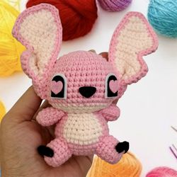 Disney Angel from Lilo and Stitch Handmade Crochet Cute Bag Gift Charm Amigurumi