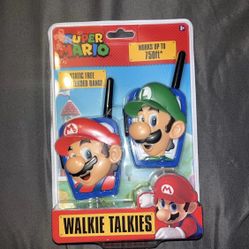 New Unopened Super Mario Walkie Talkies