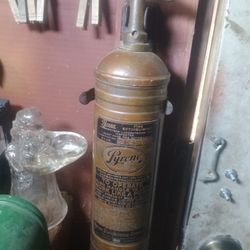  Brass Antique Fire Extinguisher 