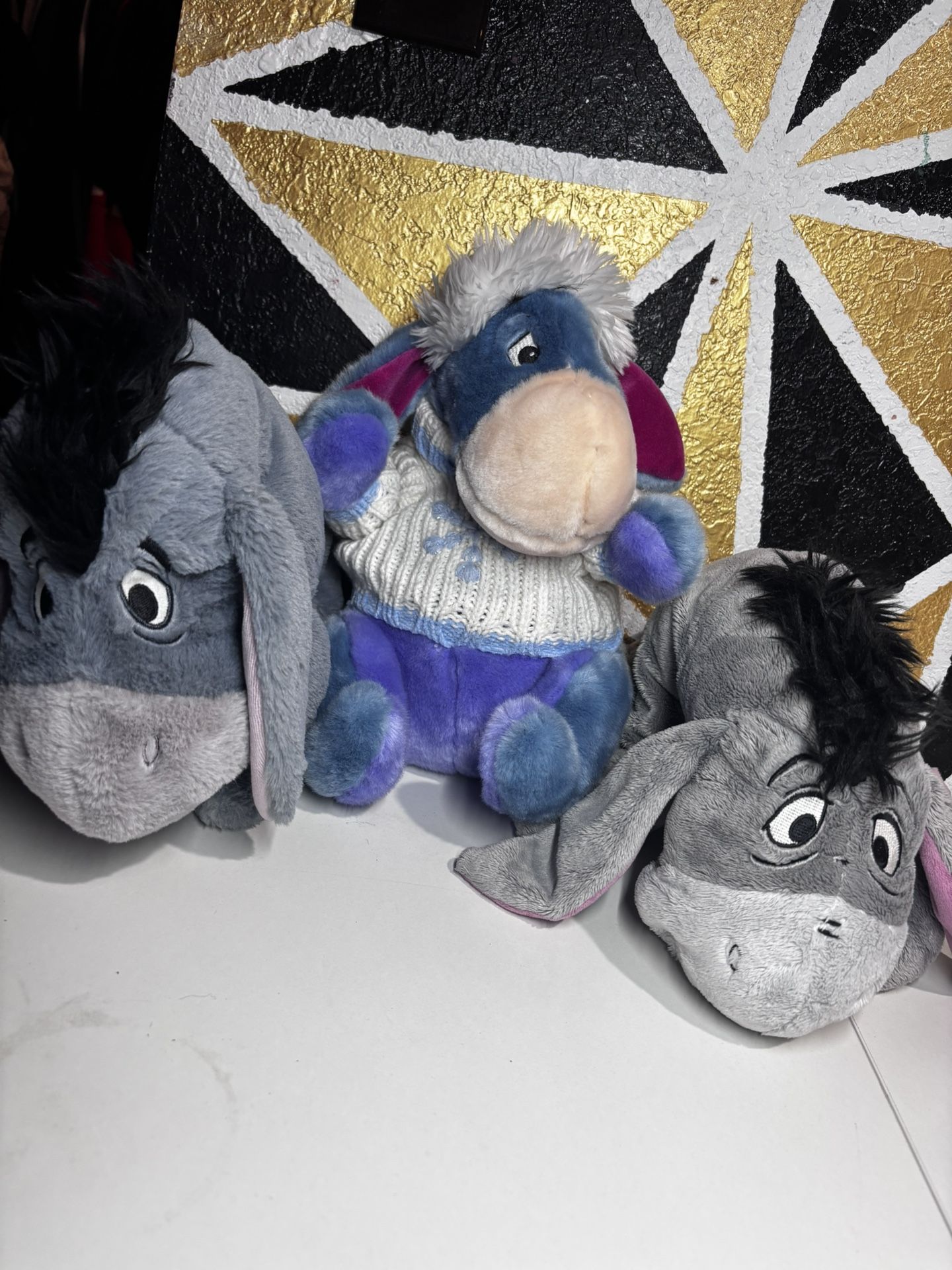 (3) Disney Plush Eeyore Collection