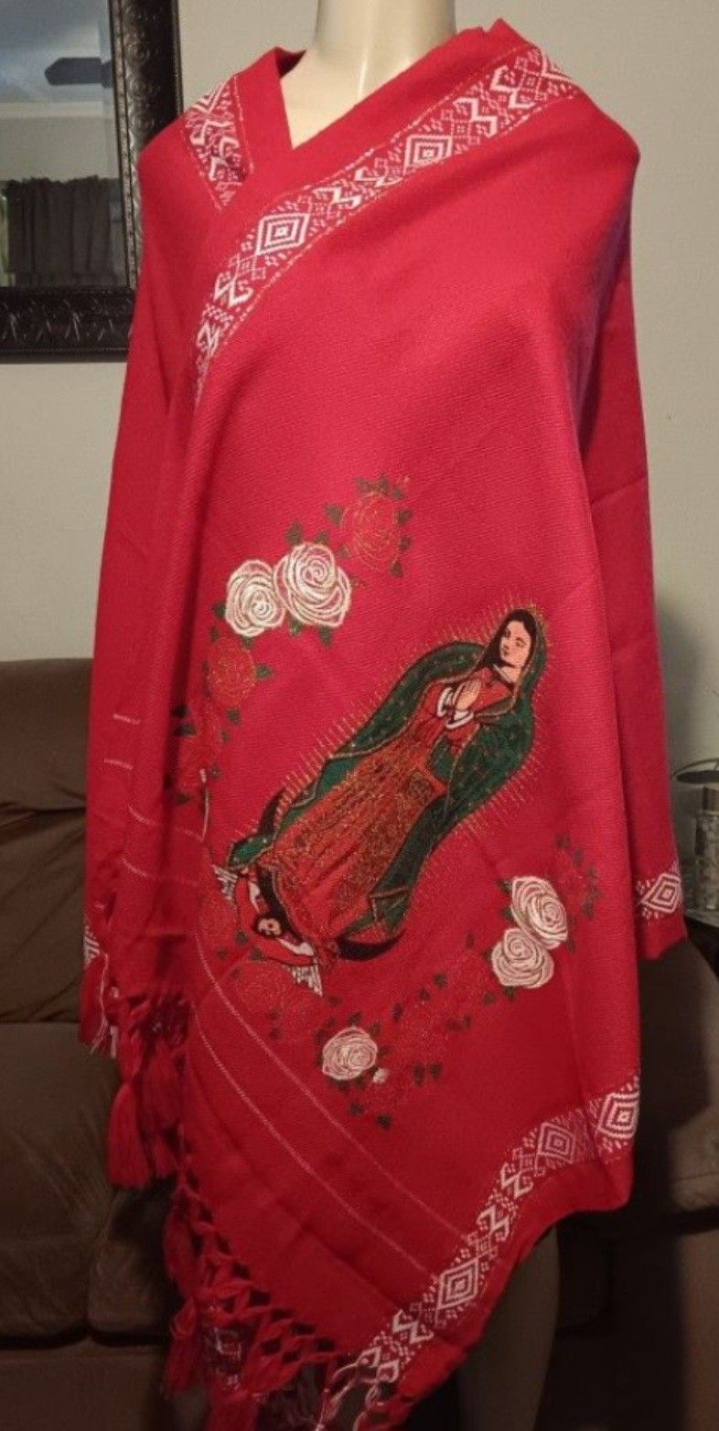 Virgen De Guadalupe  Shawl  / Reboso 