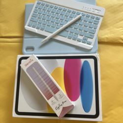 Apple iPad 10th Generation (2022 model /new sealed ) 256gb with Pencil, keyboard & Case 
