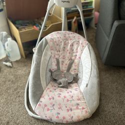 Ingenuity Baby Swing: Cassidy Design (pink)