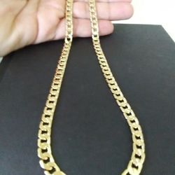Gold 18k Cuban Necklace Chain 