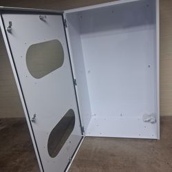 HEAVY DUTY CABINET, 3FT WIDE  X 5FT  HIGH 2FT DEEP, BRAND NEW $60 VERY SOLID AND HEAVY, NEVER USED,  PERFECT CONDITION.