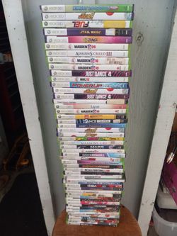 360 xbox Video Games 50 video games lot