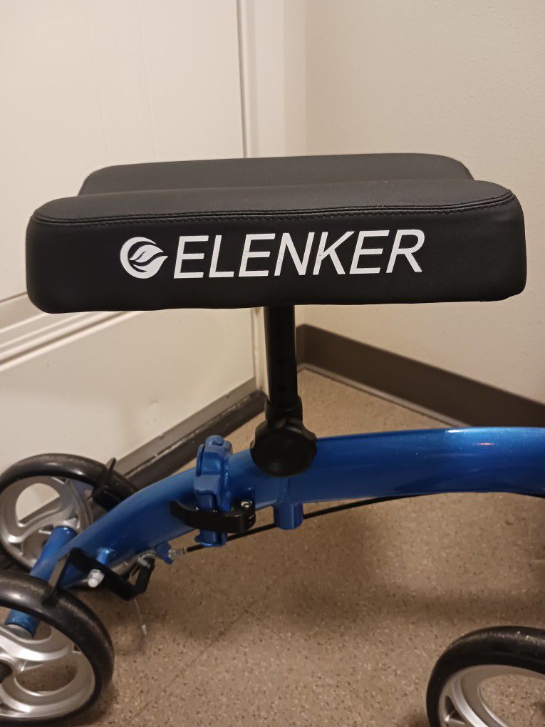 Medical New Knee Bike Ellen Kerr Oceanic Blue Oversized ABS Unbreakable Wheels Adjustable Memory Foam Gorgeous New Look!