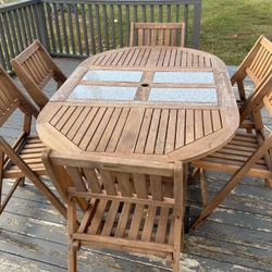 Teakwood Outdoor Table & Chairs