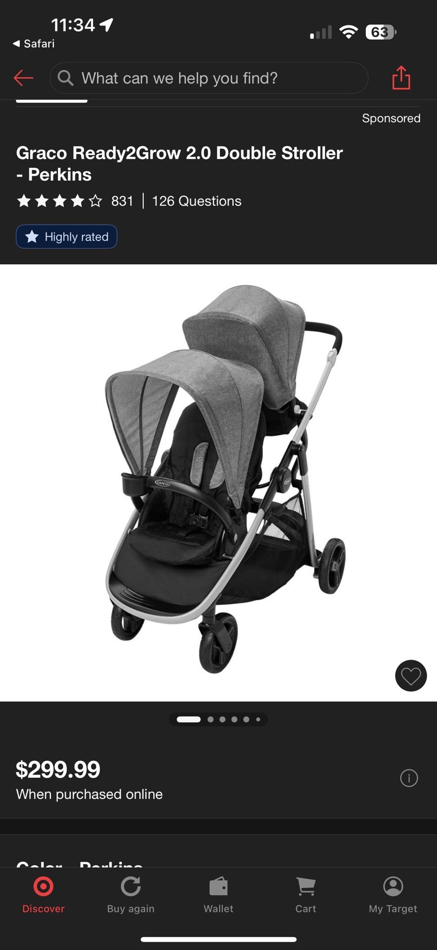 Graco Double Stroller