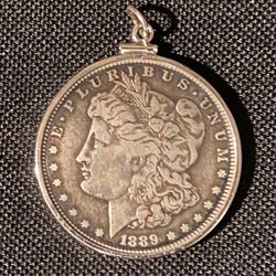 1889 MORGAN SILVER DOLLAR Pendant 