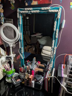 Mirror with LED lights