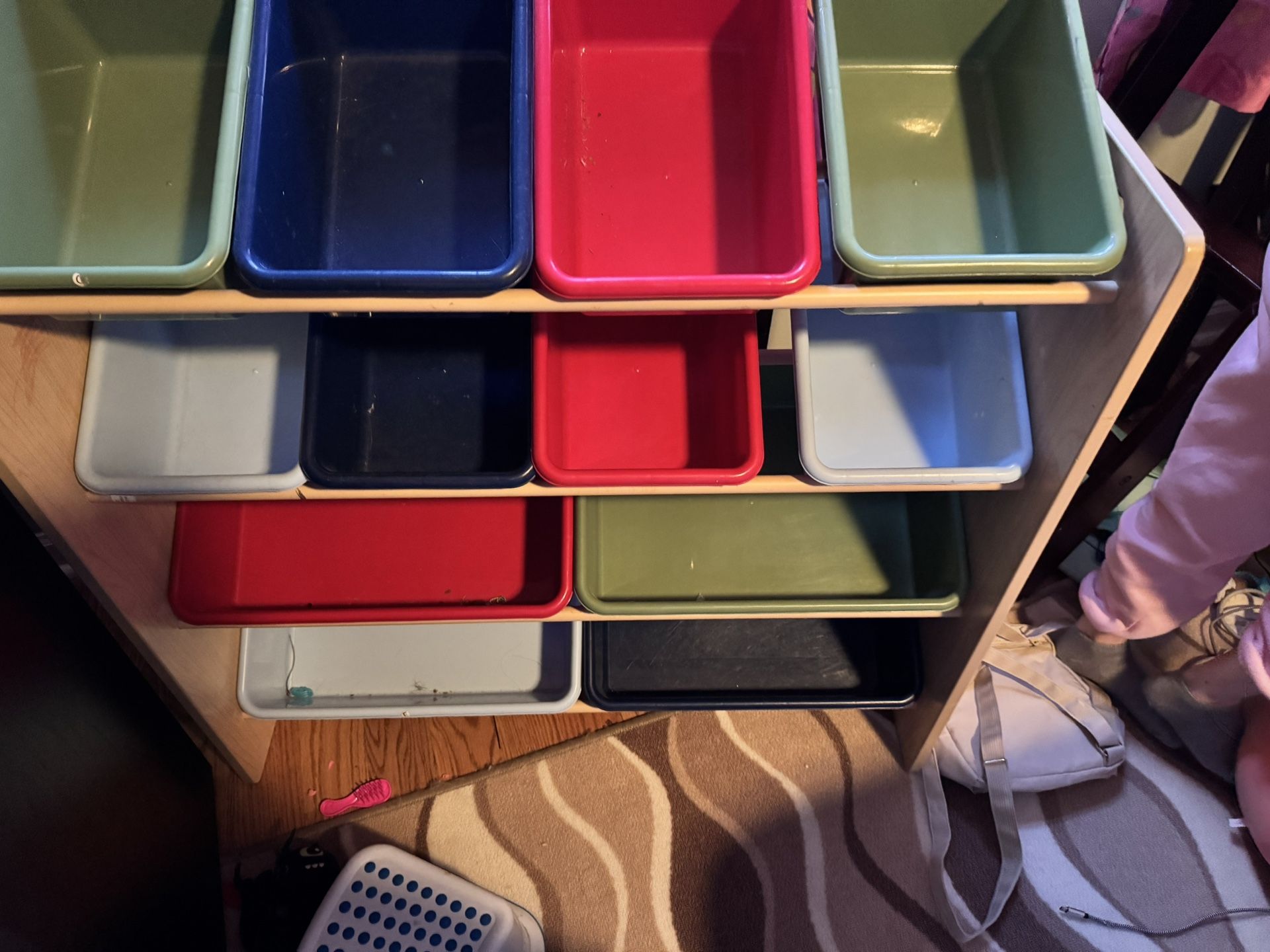 12 Bucket Storage Rack For Toddler And Young Children Toys
