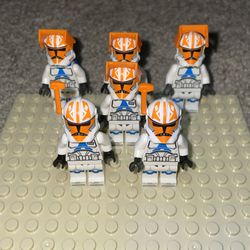 LEGO Star Wars 332nd Clone Troopers PLUS 2x Captain Vaughn  - Set of 6- Brand New