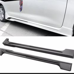Fits 20-22 Toyota Corolla Sedan Side Skirts Rocker Panel Matte Black Pair - PP