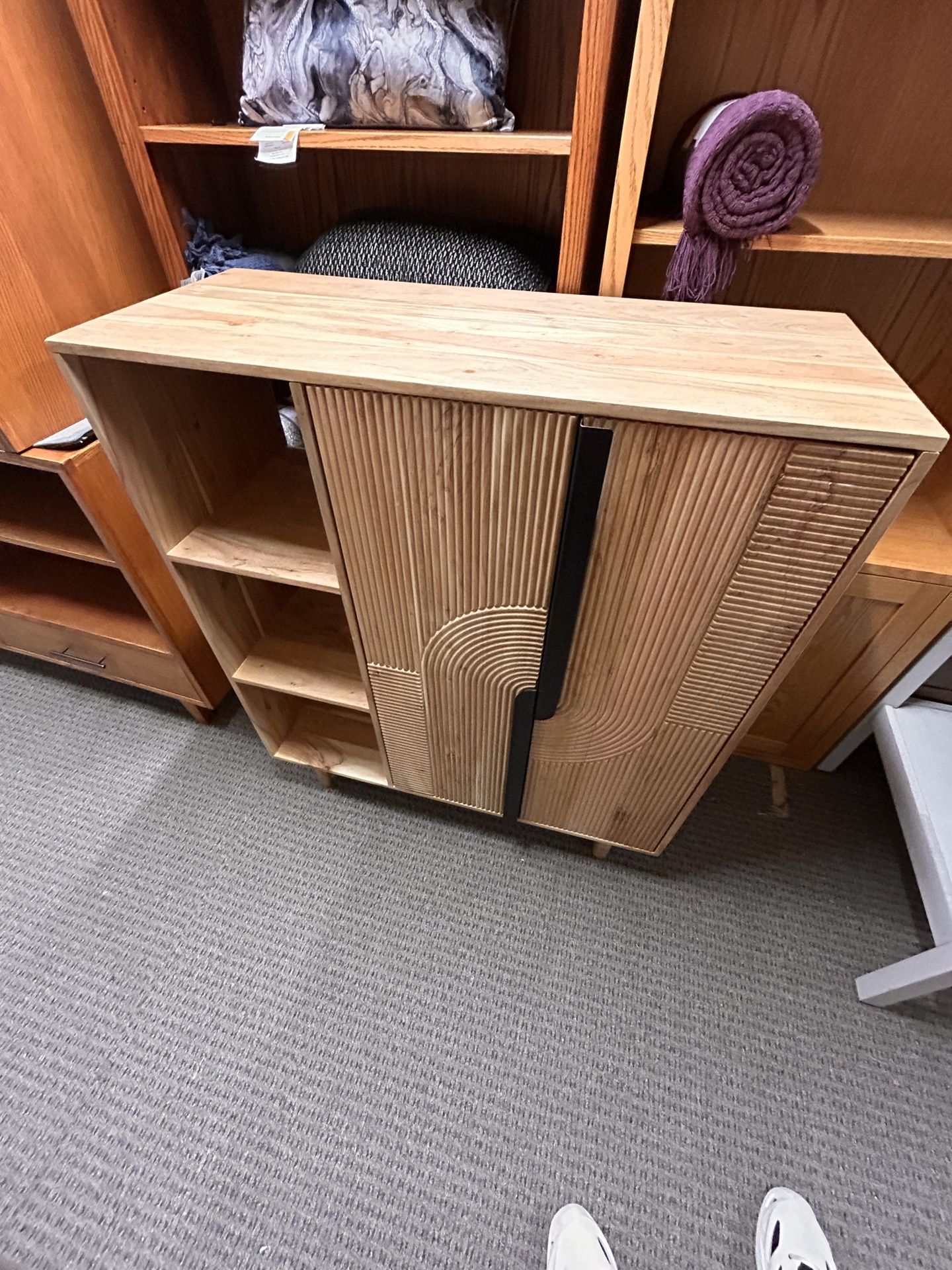 Natural Solid Wood Accent Cabinet & FREE Local Delivery 🚚