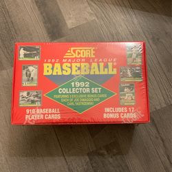 Score 1992 Baseball Cards