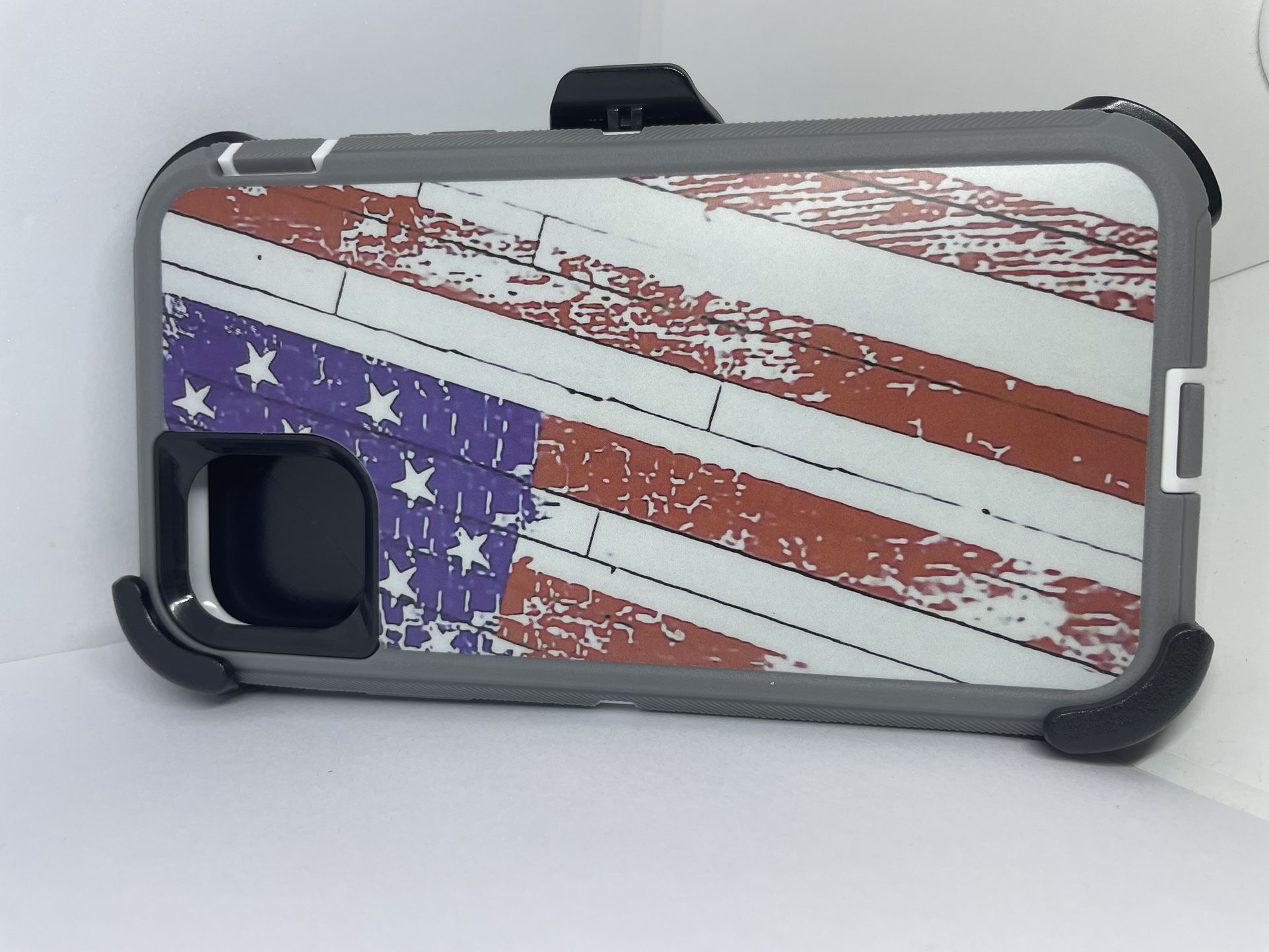 For IPhone 11 USA Flag Camouflage Belt Clip Case Holster Shockproof