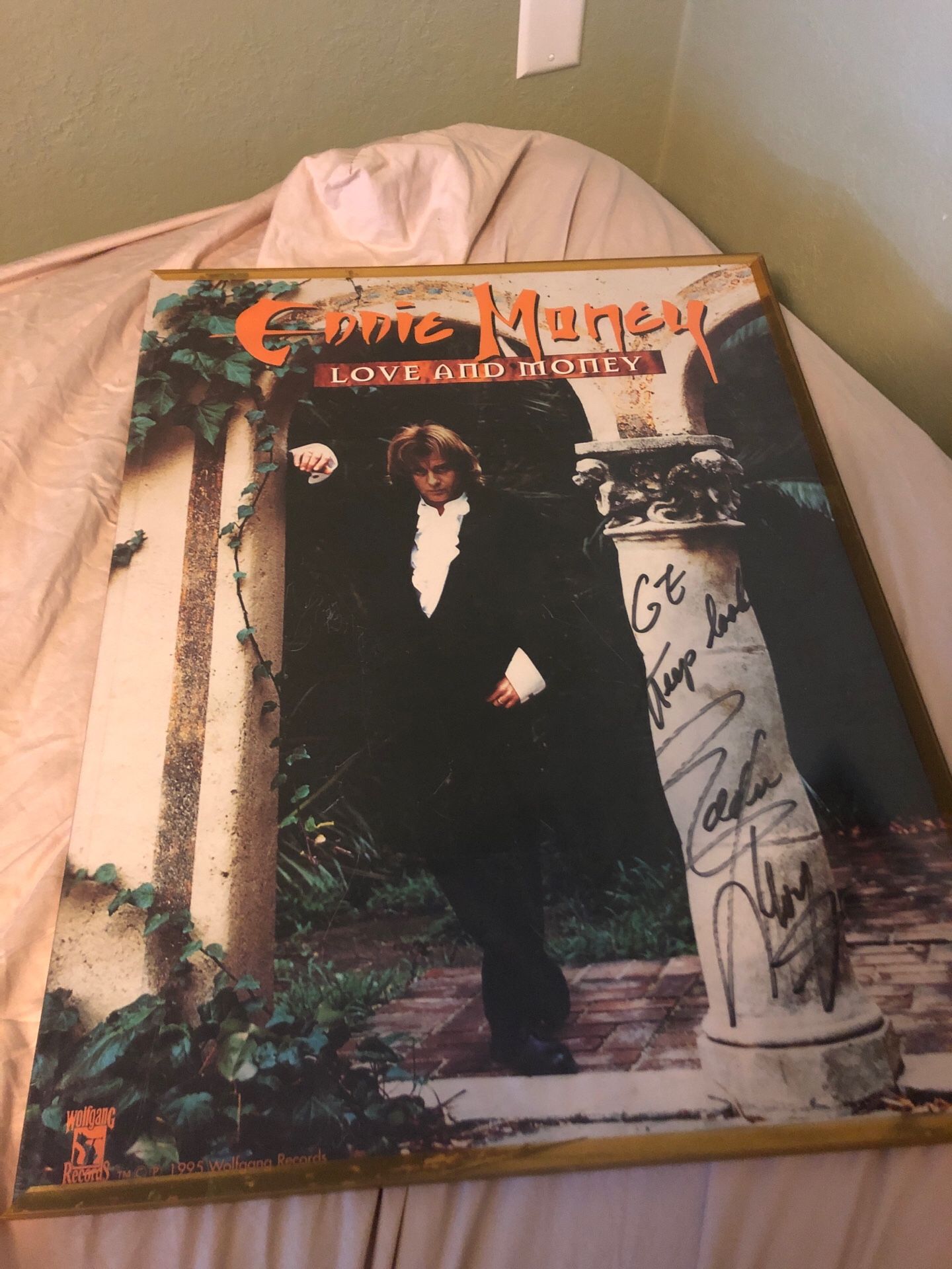 Eddie Money autograph + painting