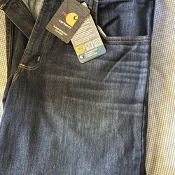 Carhartt FR RELAXED STRAIGHT RUGGED FLEX JEAN Sz 33x32