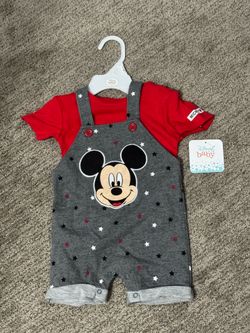 Disney Baby Mickey Mouse Romper Outfit 3m-6m