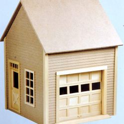 Wooden Miniature Doll House Garage Play