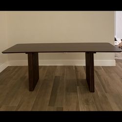 Modern Walnut Dining Table 