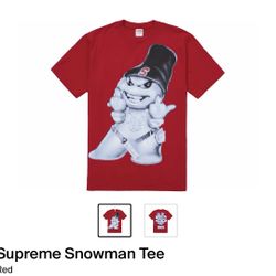 Supreme Snowman Tee “Red” Size L