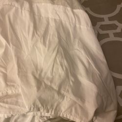 Twin White Bed skirt