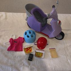 American Girl Doll Scooter Set