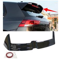 VW Golf GTI MK8 Rear Roof Spoiler Wing Extension Gloss Black 2022–2024