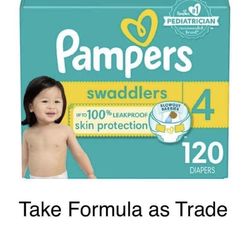 Pampers size 4 Swaddlers Diapers Pañales