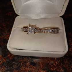 14k Gold Bridal Wedding Set 
