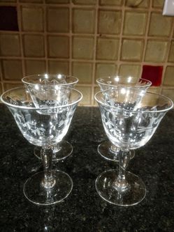 Old Bamboo Sherry Glasses
