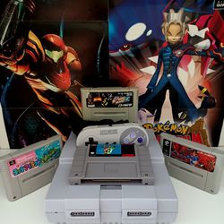 Super Nintendo + 4 Awesome Games*