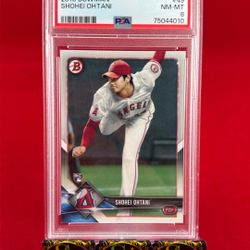 2018 BOWMAN SHOHEI OHTANI #49 ROOKIE RC PSA 8
